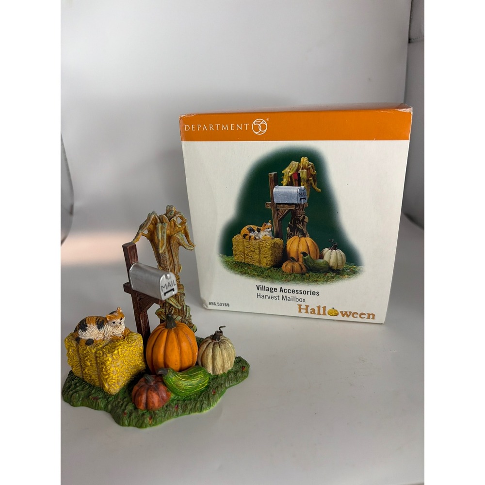 Department 56 Snow Village Halloween Series Harvest Mailbox Village Accessories